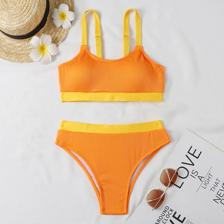 Ladies bikini set with sophisticated ribbed design and adjustable straps Mune Fashion