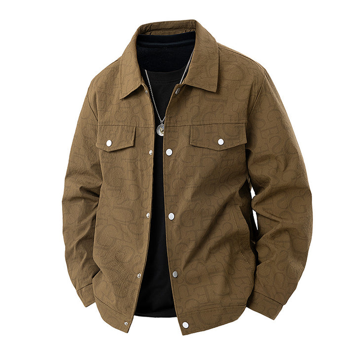 Men's Embossed Overshirt Jacket Mune Fashion