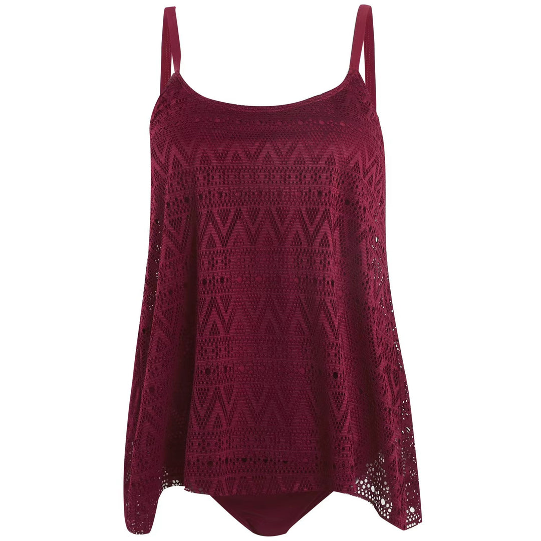 Women elegant beach top with fashionable cut-out pattern Mune Fashion