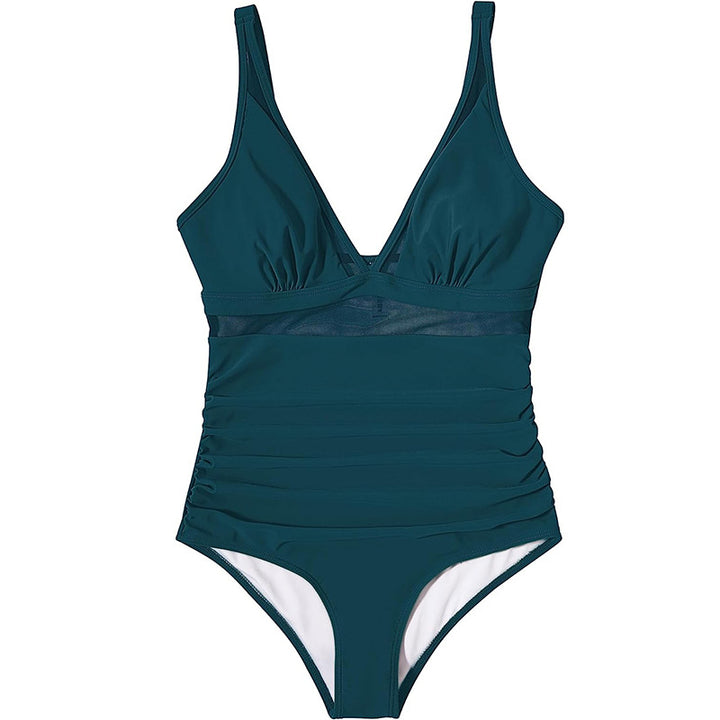 Women's One-piece Swimsuit with attractive leopard print and body-shaping design Mune Fashion