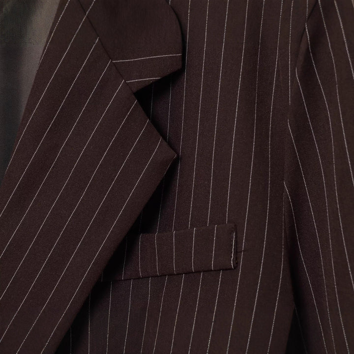 Women's Double-Breasted Pinstripe Blazer in Oversized Fit Mune Fashion