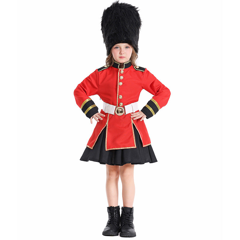 Girls costume as royal guard with detailed jacket and hat Mune Fashion