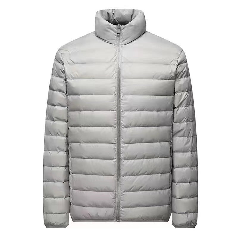 Men's ultra-light packable micro quilted jacket with stand-up collar, padded insulation and wind-resistant shell Mune Fashion