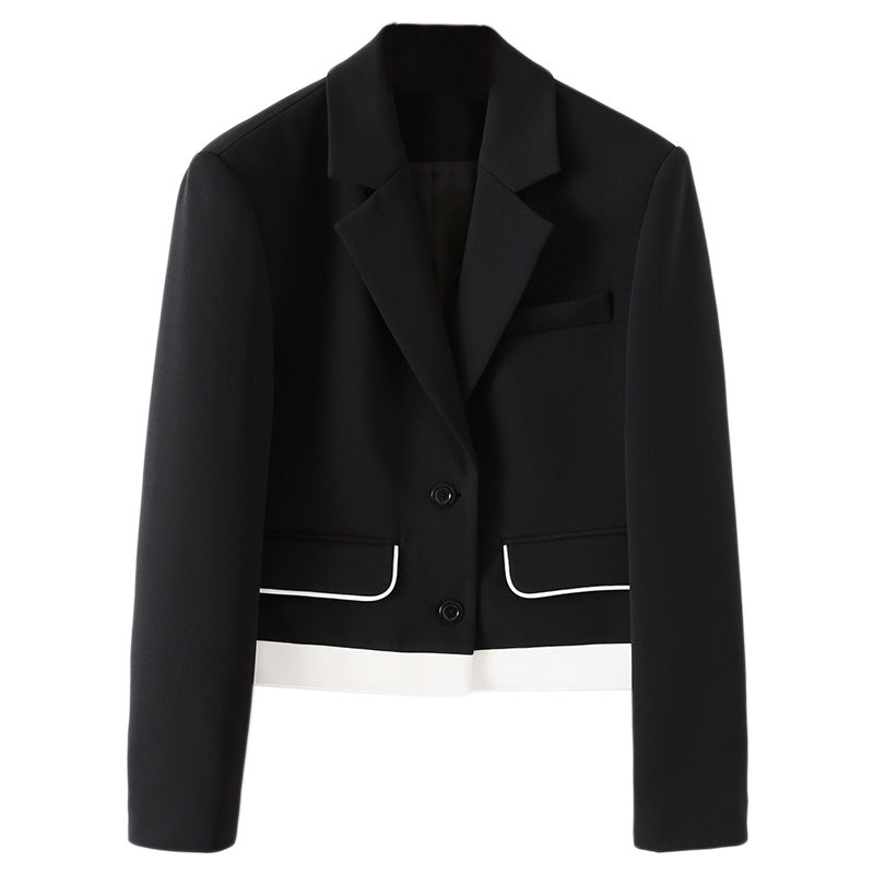 Women's Fashionable Blazer with Textured Surface Mune Fashion