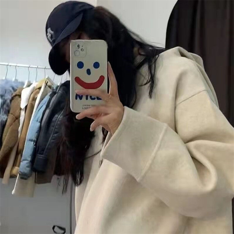 Women's Long Oversized Hoodie Sweat Dress with Side Pockets and Casual Maxi Silhouette Mune Fashion