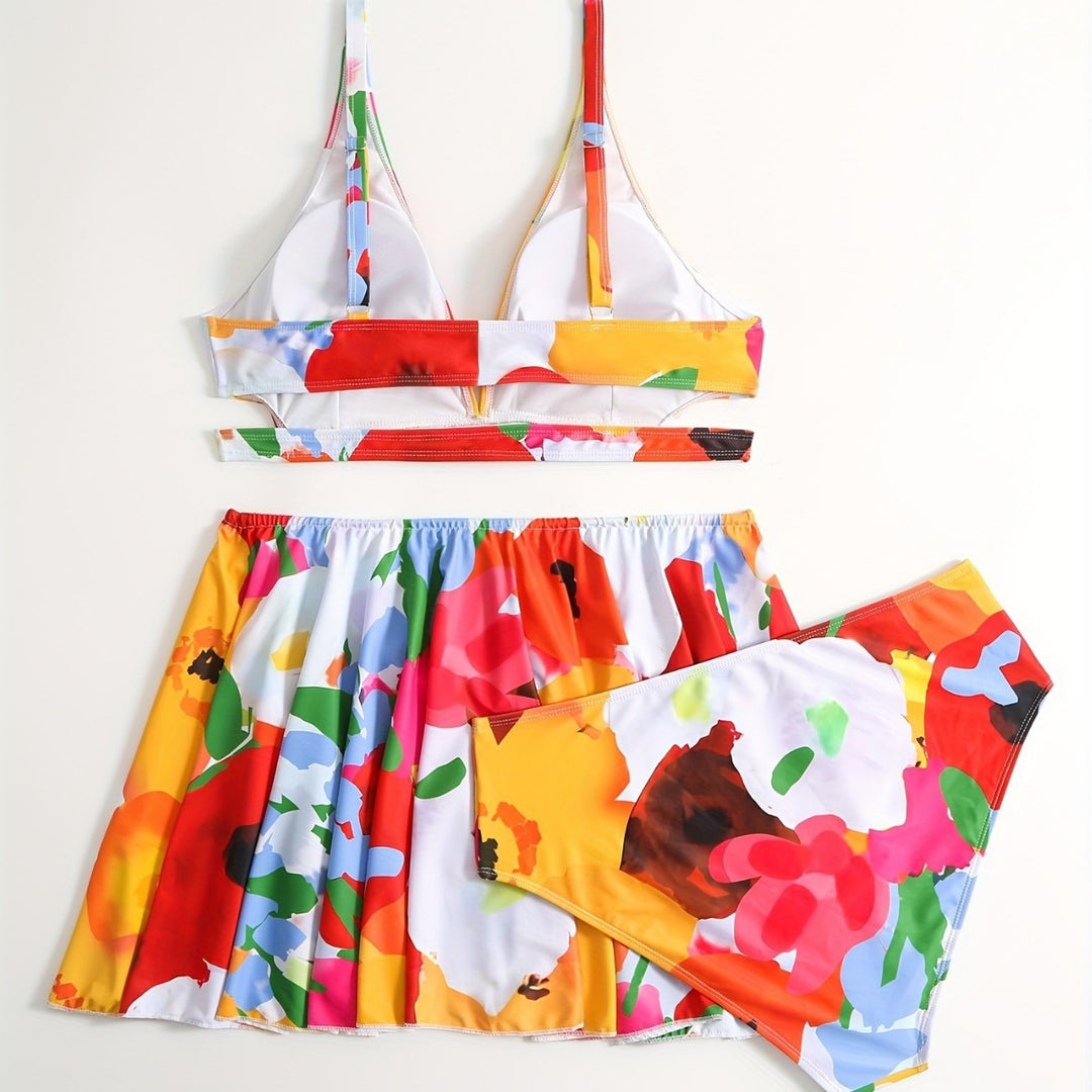 Ladies Bikini Set with stylish skirt Mune Fashion