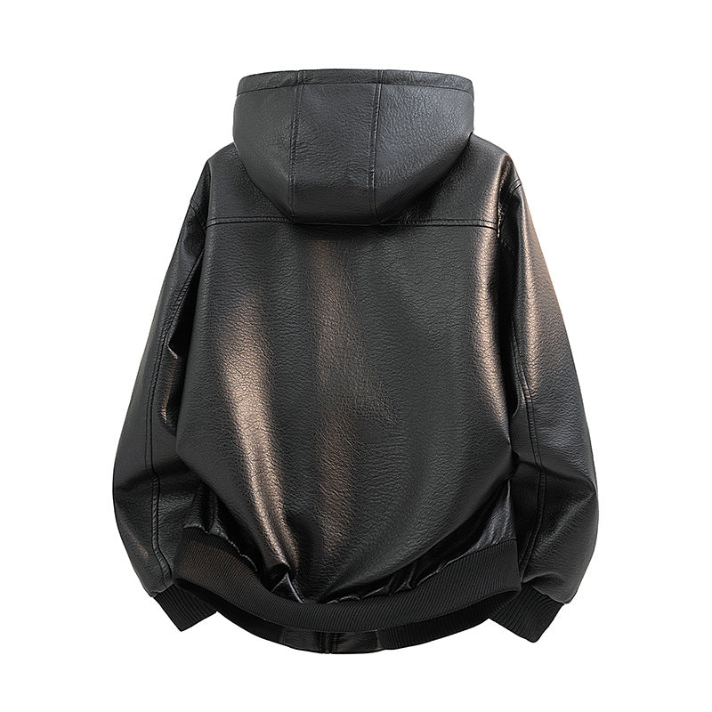 Ladies Fashionable Faux Leather Jacket with Teddy Lining Mune Fashion