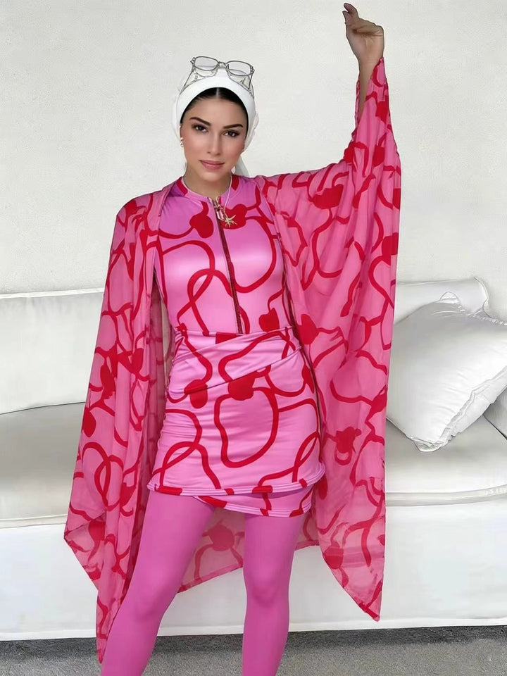 Women's fashionable bathrobe with wide cut Mune Fashion