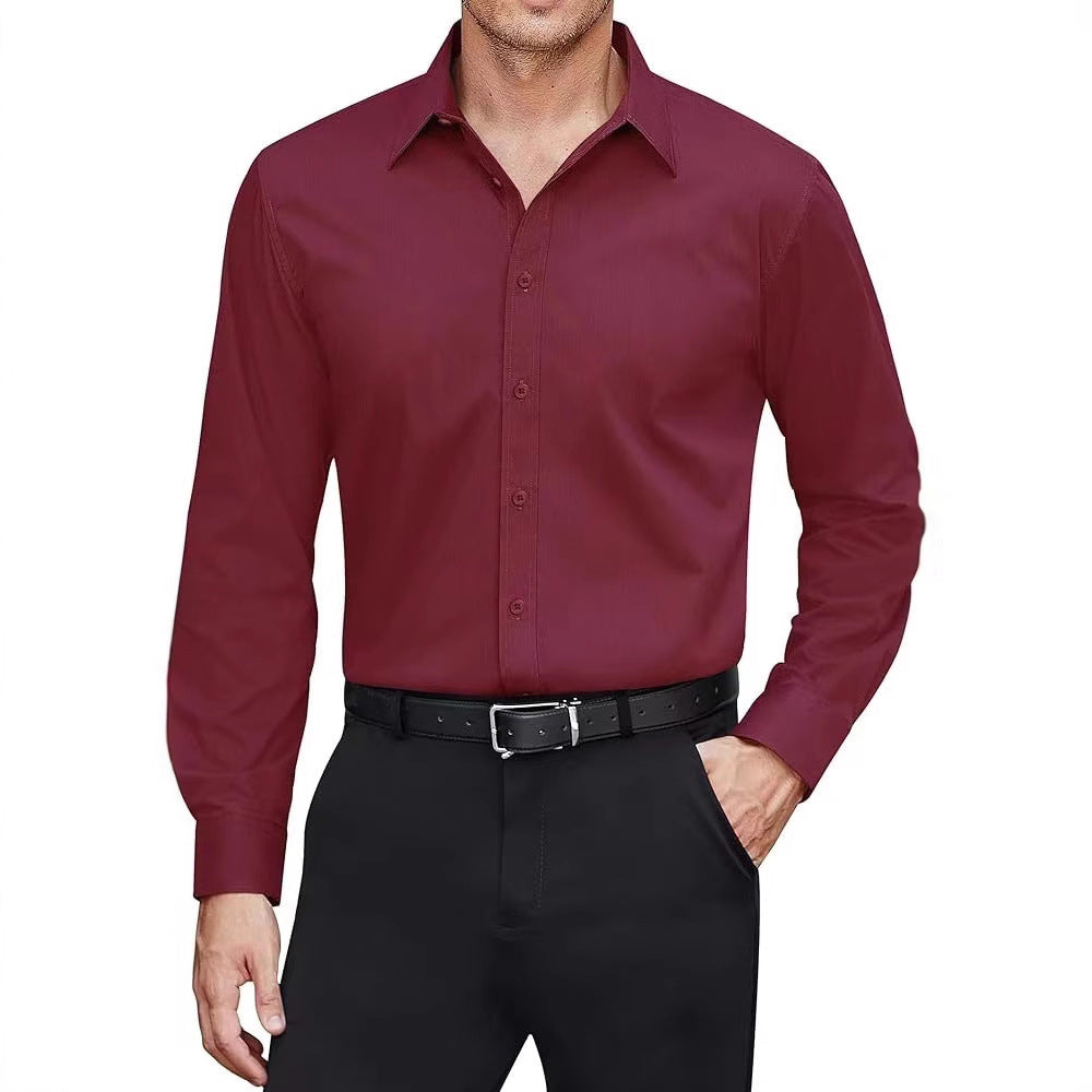 Men's tailored business shirt with Kent collar and easy-care cotton blend Mune Fashion