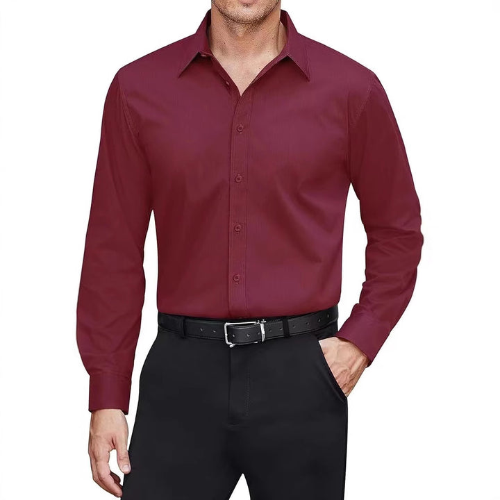 Men's tailored business shirt with Kent collar and easy-care cotton blend Mune Fashion