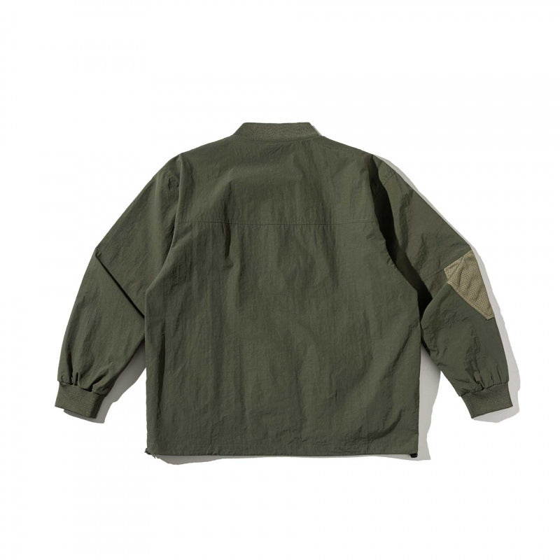Unisex Lightweight Oversized Anorak with Half Zipper, Utility Pockets and Drawstring Hem Mune Fashion