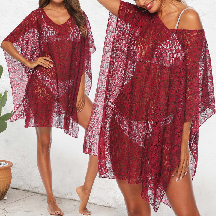 Ladies Lace Beach Cover-Up Mune Fashion