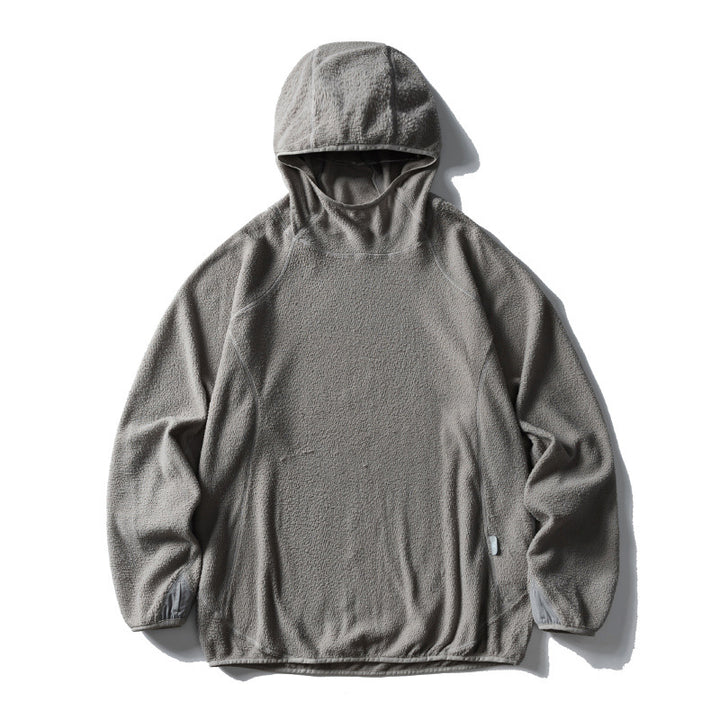 Unisex Oversize Teddy-Fleece Hoodie with hood, elastic hem and raglan sleeves Mune Fashion