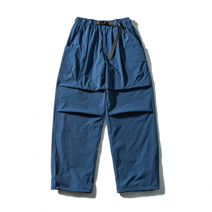 Unisex Utility Cargo Pants with elastic waistband, adjustable belt, and large patch pockets Mune Fashion