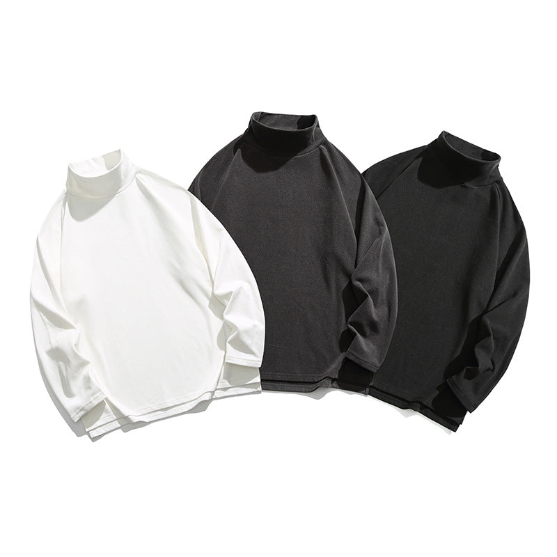 Unisex Oversize Roll Neck Sweatshirt made of soft cotton blend with raglan sleeves Mune Fashion