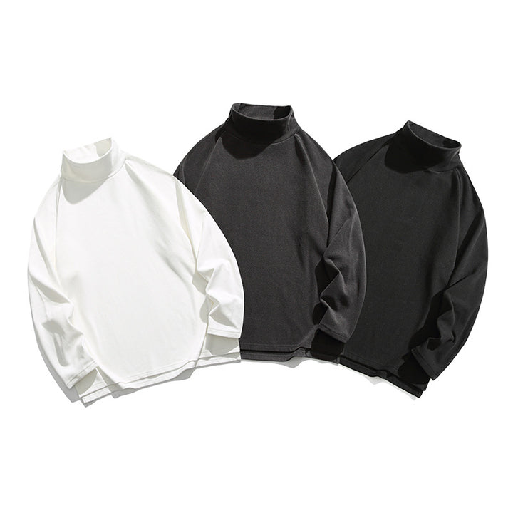 Unisex Oversize Roll Neck Sweatshirt made of soft cotton blend with raglan sleeves Mune Fashion