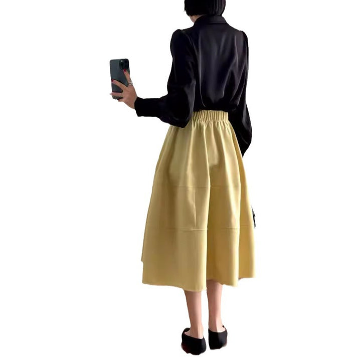 Ladies Stylish, airy 3/4 sleeve cardigan and midi dress combination Mune Fashion