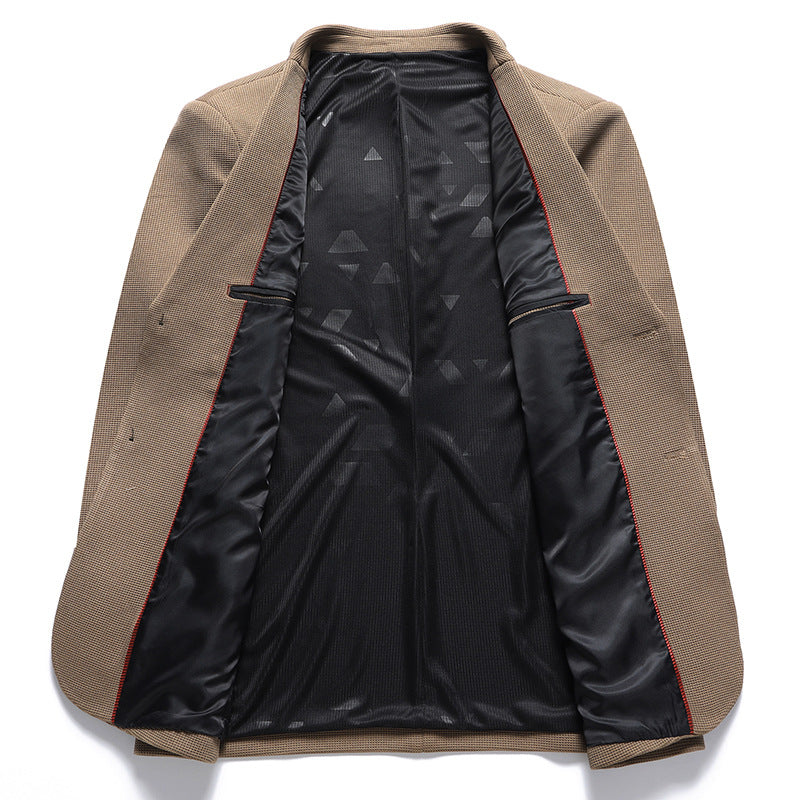 Men's blazer in textured wool blend with patch pockets Mune Fashion