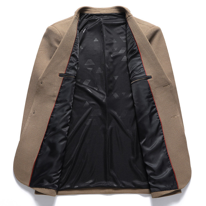 Men's blazer in textured wool blend with patch pockets Mune Fashion