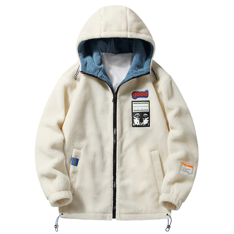 Men's Cozy Fleece Jacket with Hood Mune Fashion