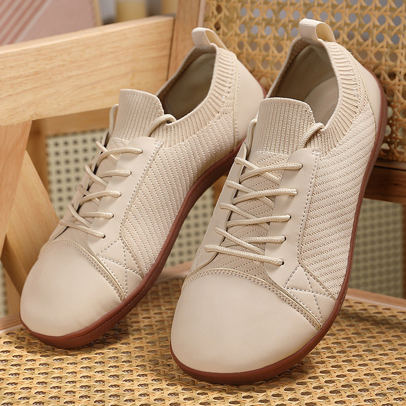 Women's knitted slip-on sneakers with elastic shaft and padded comfort sole Mune Fashion