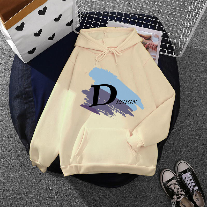 Unisex cool hooded sweatshirt with large brush logo, kangaroo pocket and adjustable hood Mune Fashion