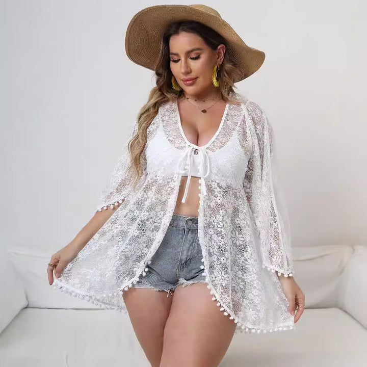 Ladies Elegant Lace Beach Cover-Up Mune Fashion