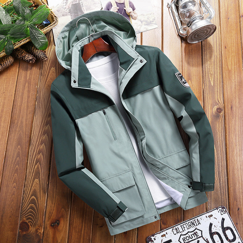 Men's Trendy Outdoor Jacket with Removable Hood Mune Fashion