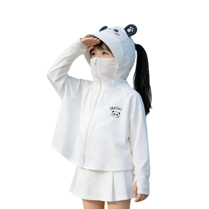 Women's light UV protection hooded jacket for children with thumb hole and wind-resistant functional quality Mune Fashion