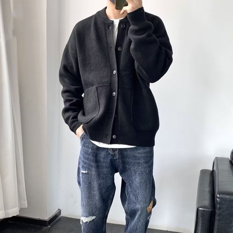 Men's Comfortable Cardigan with Button Closure Mune Fashion