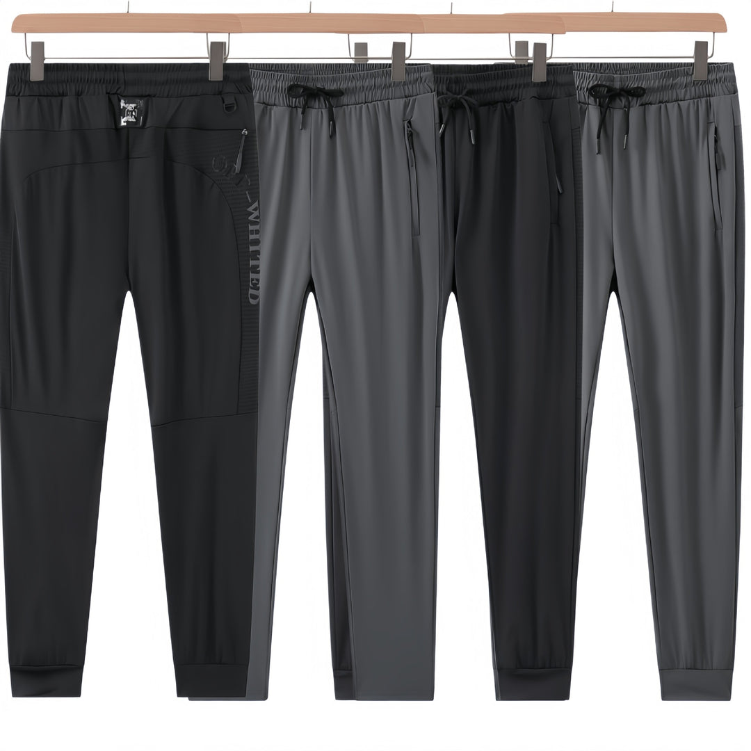 Men's Sporty Training Pants with Side Zipper Pockets Mune Fashion