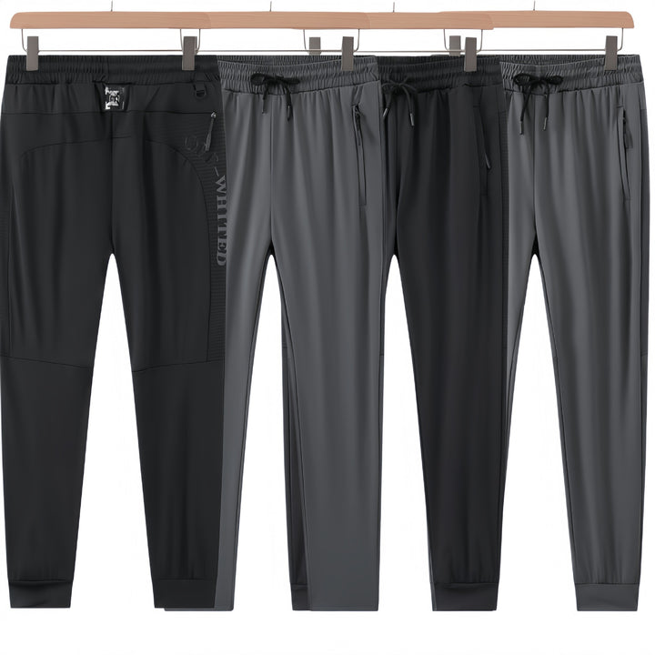 Men's Sporty Training Pants with Side Zipper Pockets Mune Fashion