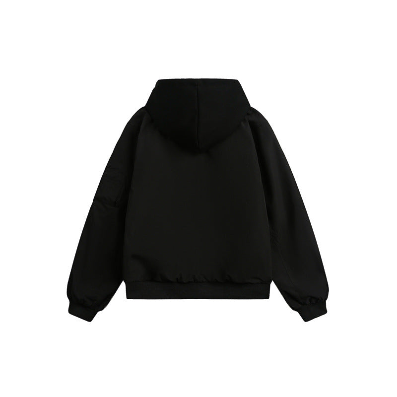 Unisex Layer Hooded Jacket with Integrated Inner Vest and Multifunctional Pockets Mune Fashion
