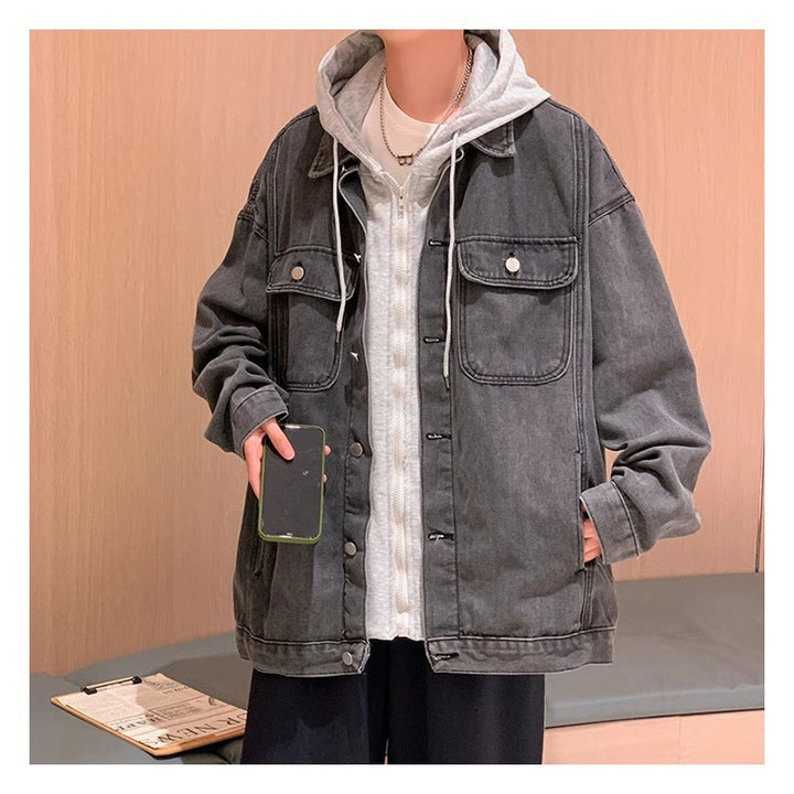 Men's Casual Denim Jacket with Practical Pockets Mune Fashion