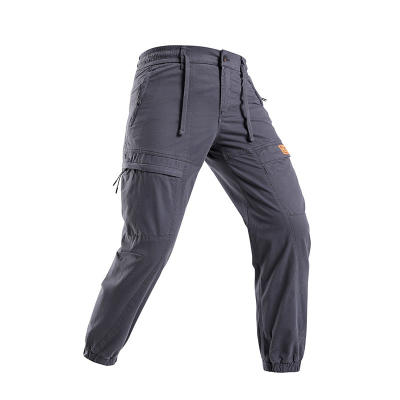 Herren Abenteuer‑Cargojogger aus Ripstop‑Baumwollmix mit Elastischem Bund, Knieeinsätzen und Multifachtaschen Mune Fashion