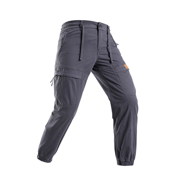 Herren Abenteuer‑Cargojogger aus Ripstop‑Baumwollmix mit Elastischem Bund, Knieeinsätzen und Multifachtaschen Mune Fashion