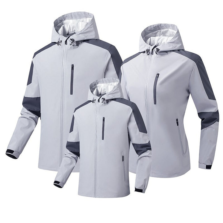 Men's Breathable Softshell-Hardshell Hybrid Jacket with Hood and Waterproof Zipper Pockets Mune Fashion
