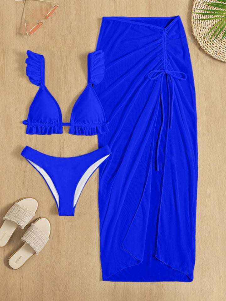Women's Beach Tunic with Flowing Pareo Mune Fashion
