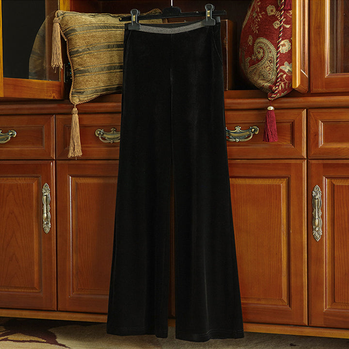 Women Elegant and flowing velour pants Drune