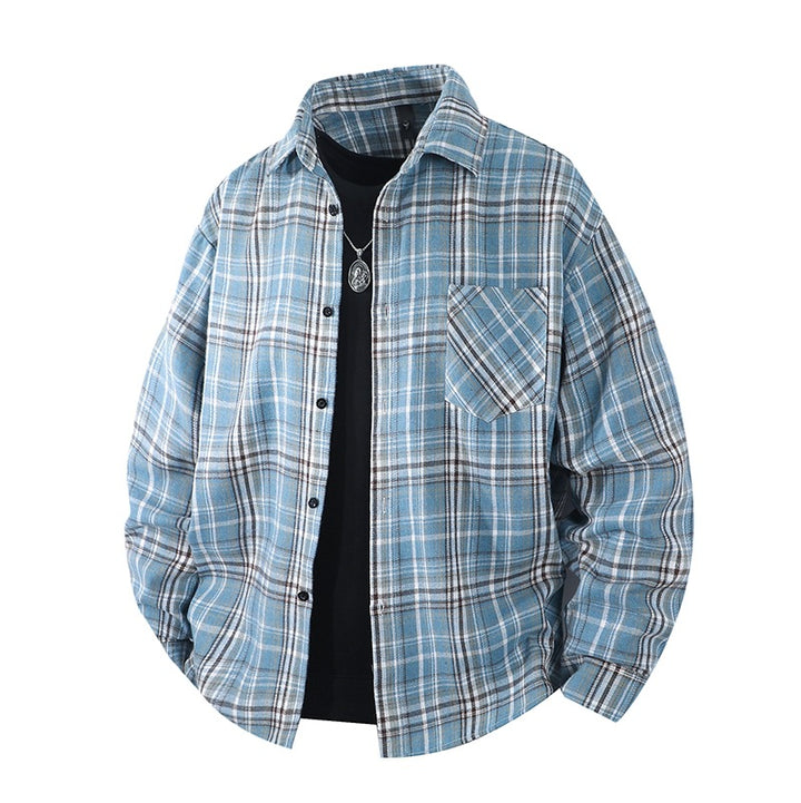 Men's Casual Checked Flannel Shirts Mune Fashion