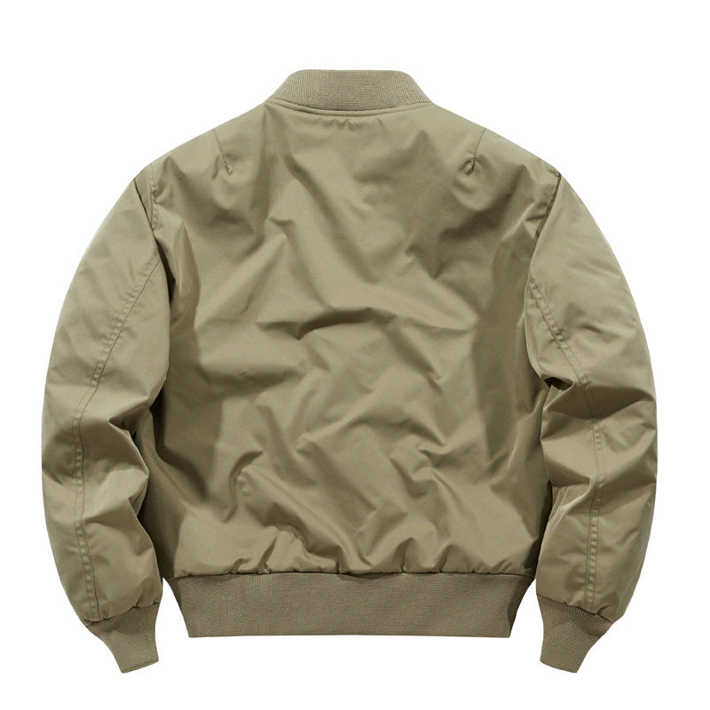 Men's Oversized Nylon Bomber Jacket with distinctive flap pockets and ribbed cuffs Mune Fashion