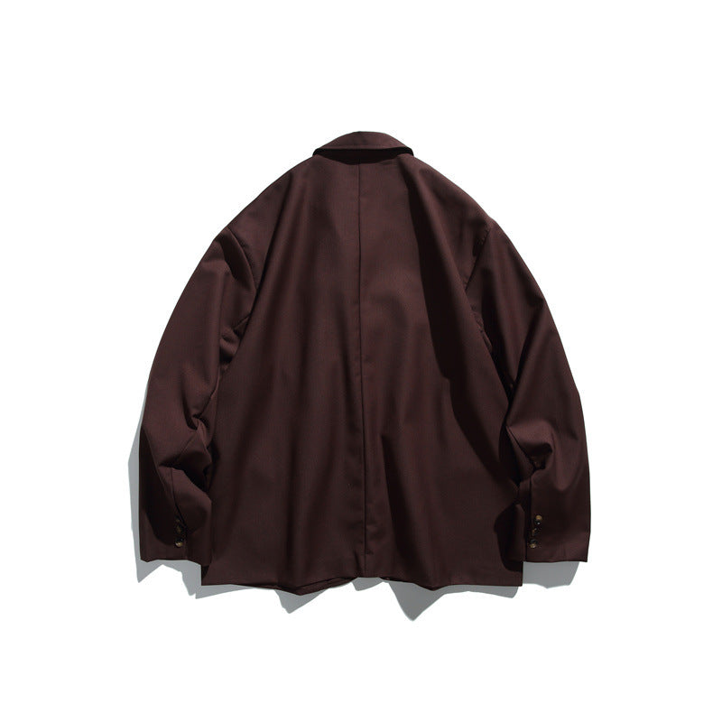 Men's Oversized Jacket made of draping twill with patch pockets Mune Fashion