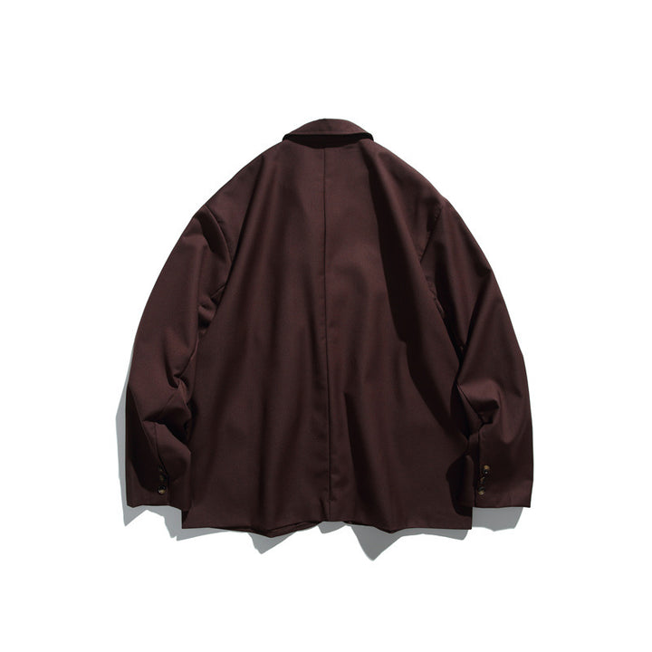 Men's Oversized Jacket made of draping twill with patch pockets Mune Fashion