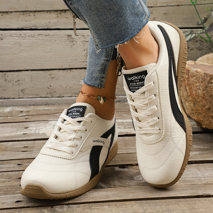 Damen Sportlicher Komfort-Sneaker mit retro-inspirierter Laufsohle Mune Fashion