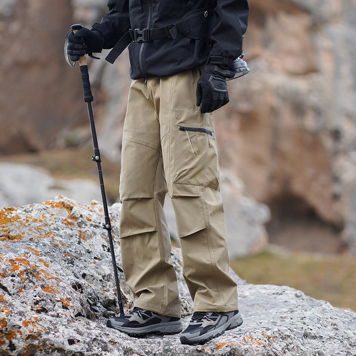 Men's Robust Water-Repellent Trekking Pants with Cargo Pockets Mune Fashion