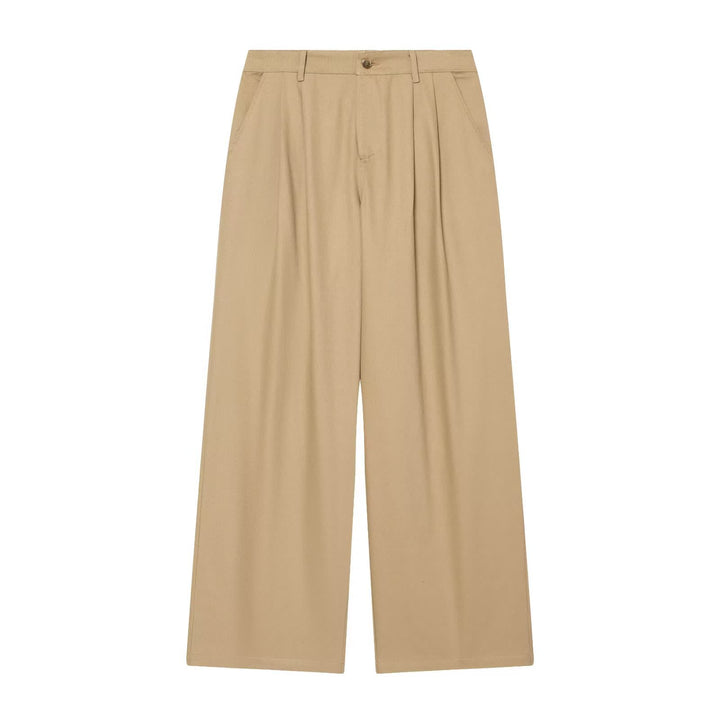Women's Wide High Waist Pleated Trousers Mune Fashion