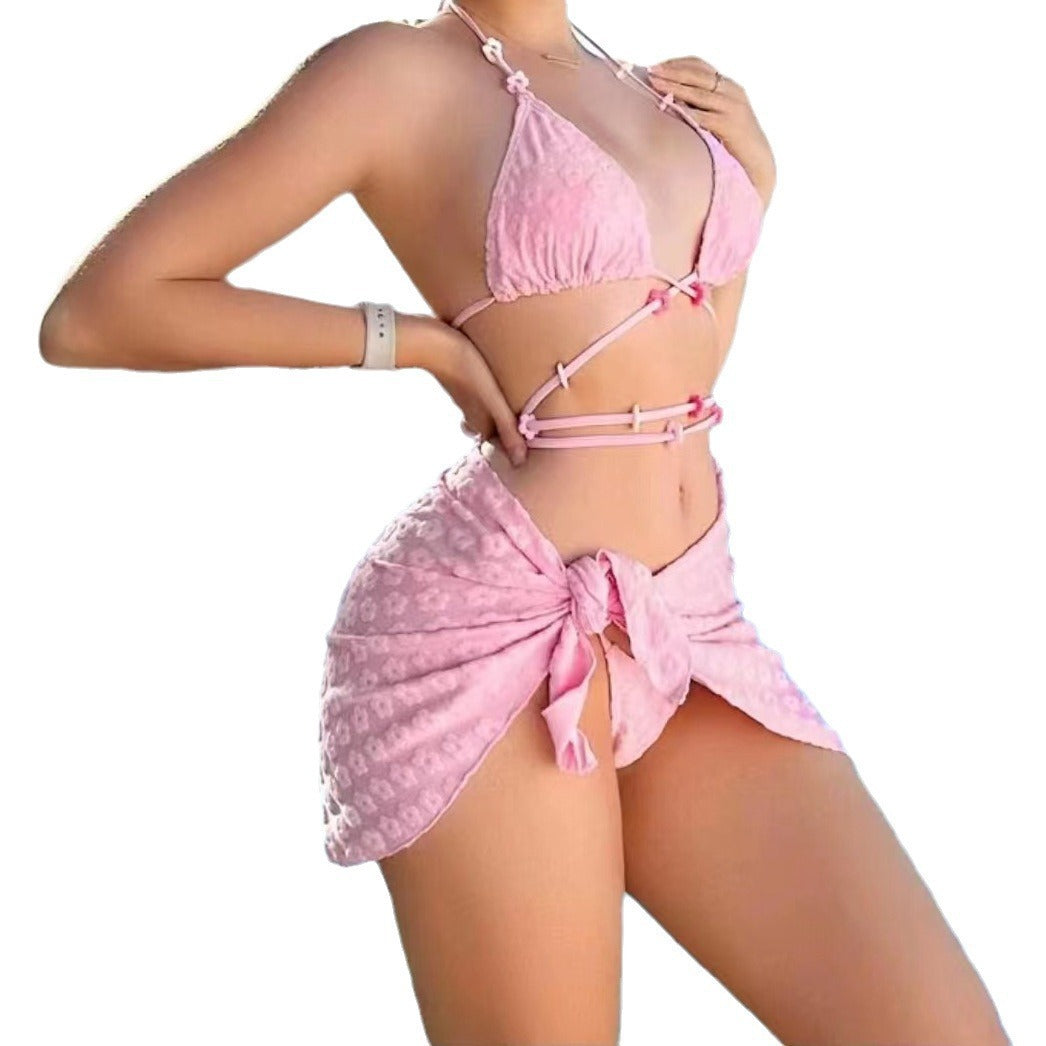 Women’s Bikini Set with Innovative Wrap Skirt Mune Fashion