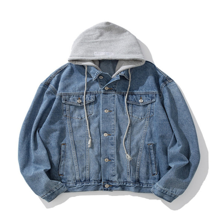 Men's Casual Denim Jacket with Fleece Lining Mune Fashion 1788342597