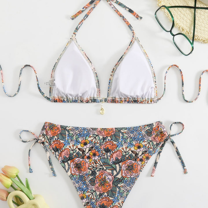 Women Floral Design Bikini Mune Fashion