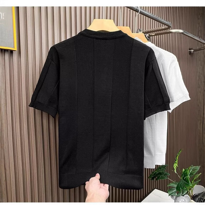 Men's Elegant Knit Shirt Mune Fashion